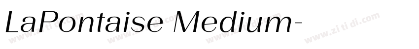LaPontaise Medium字体转换